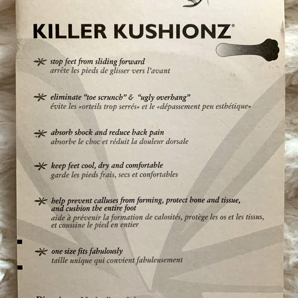 NWT Foot Petals Original Killer Kushionz - Picture 3 of 4